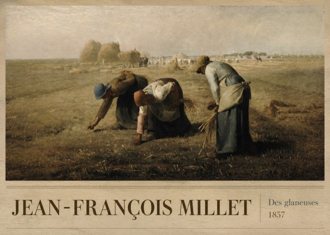 Jean-François Millet Des Glaneuses No2 - Juliste