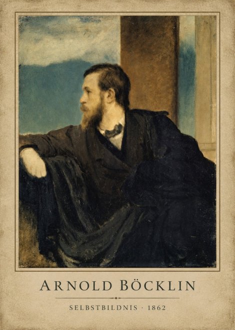 Arnold Böcklin Selbstbildnis No1 - Juliste