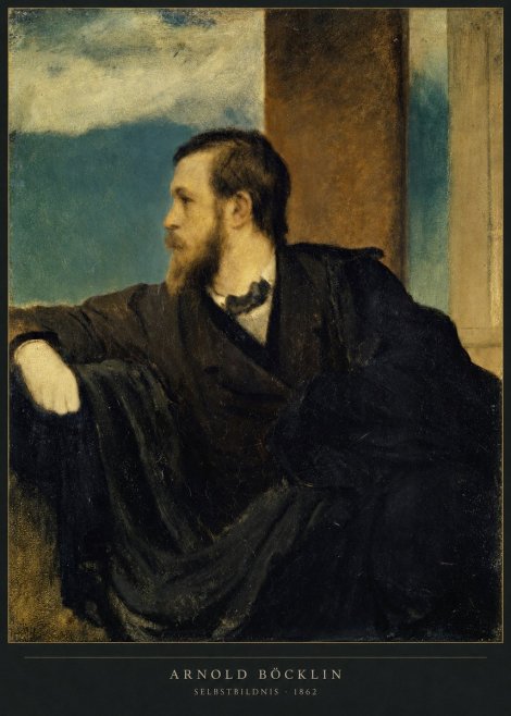 Arnold Böcklin Selbstbildnis No2 - Juliste