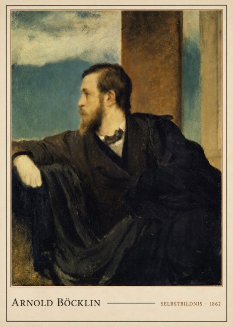 Arnold Böcklin Selbstbildnis No4 - Juliste