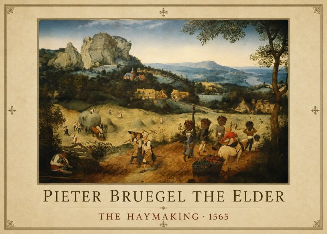 Pieter Bruegel The Haymaking No1 - Juliste