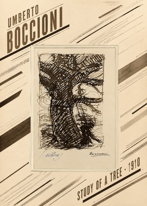 Umberto Boccioni Study of a Tree No2 - Juliste