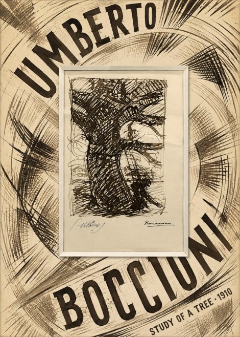 Umberto Boccioni Study of a Tree No6 - Juliste