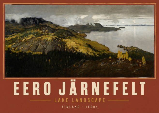 Eero Järnefelt Lake Landscape No5 - Juliste