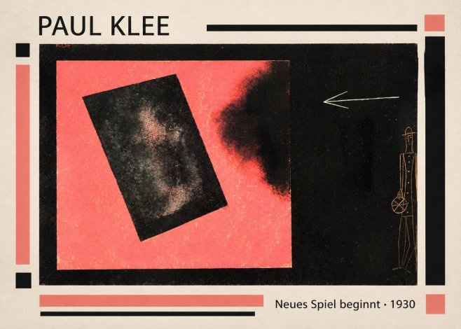 Paul Klee Neues Spiel Beginnt No1 - Juliste