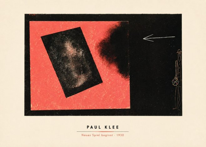 Paul Klee Neues Spiel Beginnt No4 - Juliste