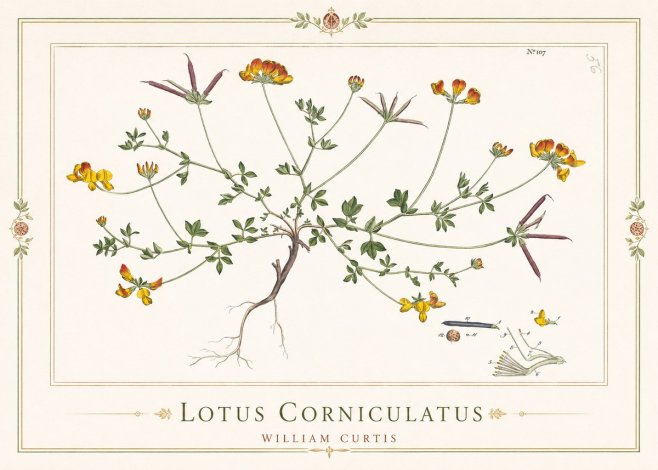 William Curtis Lotus Corniculatus I No1 - Juliste