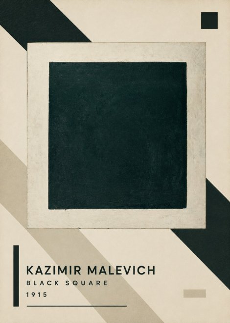 Kazimir Malevich Black Square No3 - Juliste