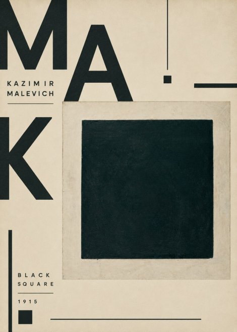 Kazimir Malevich Black Square No5 - Juliste