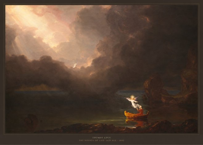 Thomas Cole The Voyage of Life: Old Age II No6 - Juliste