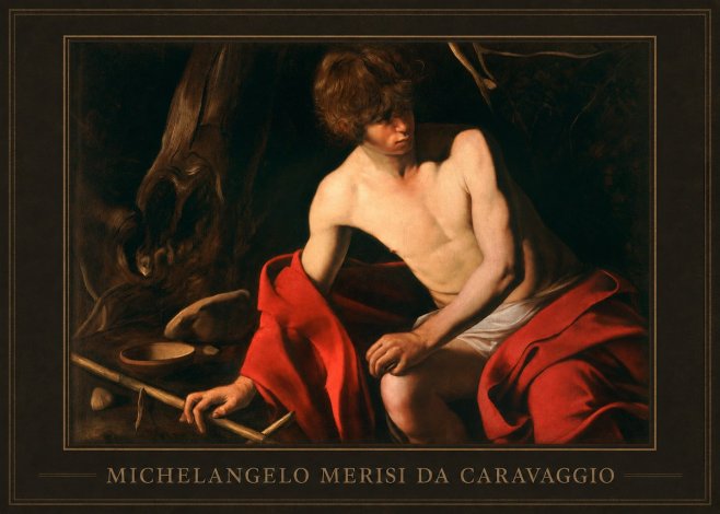 Michelangelo Merisi da Caravaggio John the Baptist (Youth with a Ram) No1 - Juliste