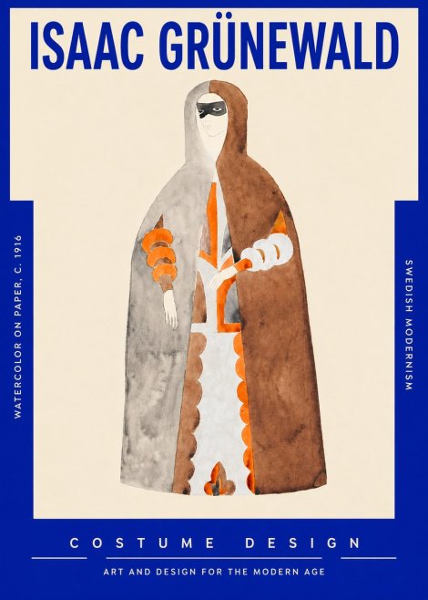 Isaac Grünewald Costume Design VI No4 - Juliste