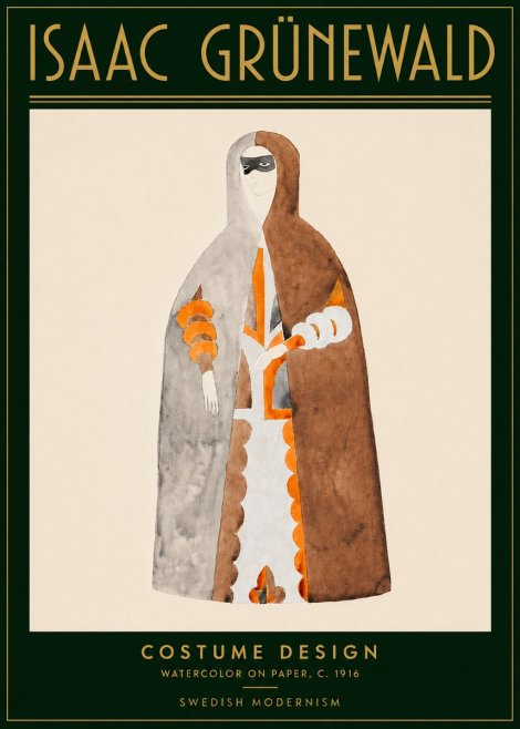 Isaac Grünewald Costume Design VI No5 - Juliste