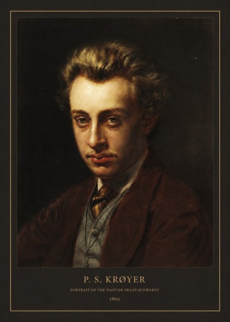 P.S. Krøyer Portrait of the Painter Frans Schwartz No6 - Juliste