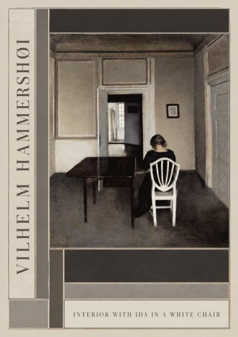 Vilhelm Hammershøi Interior with Ida in a White Chair No2 - Juliste