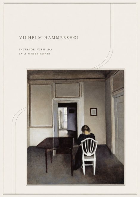 Vilhelm Hammershøi Interior with Ida in a White Chair No4 - Juliste