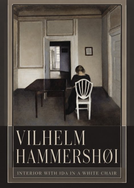 Vilhelm Hammershøi Interior with Ida in a White Chair No5 - Juliste