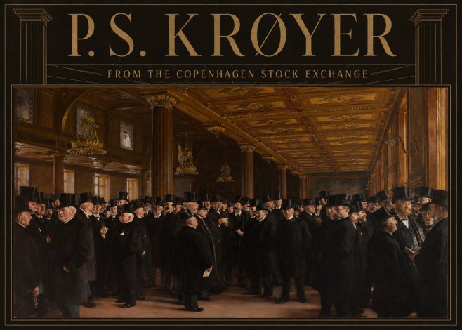 P.S. Krøyer From the Copenhagen Stock Exchange No5 - Juliste