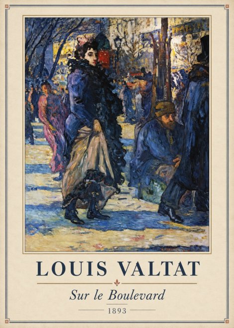 Louis Valtat Sur Le Boulevard No2 - Juliste