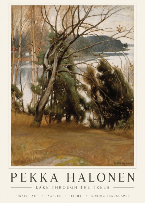 Pekka Halonen Lake Landscape No6 - Juliste