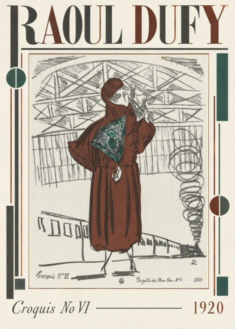 Raoul Dufy Croquis No Vi No2 - Juliste