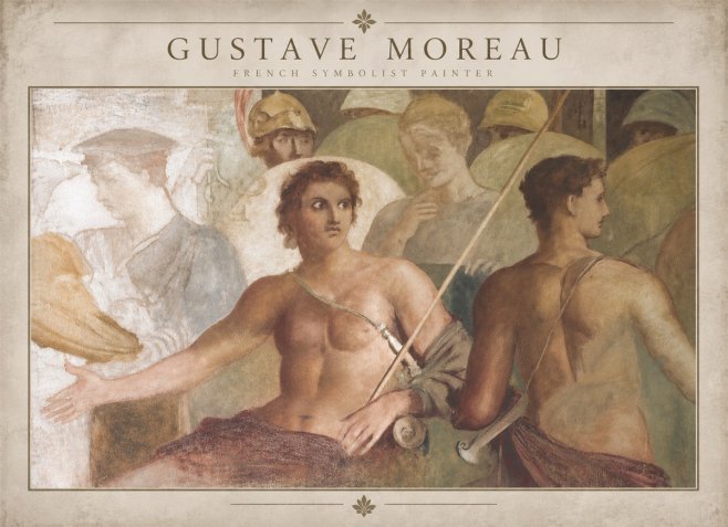 Gustave Moreau Les Prétendants No4 - Juliste