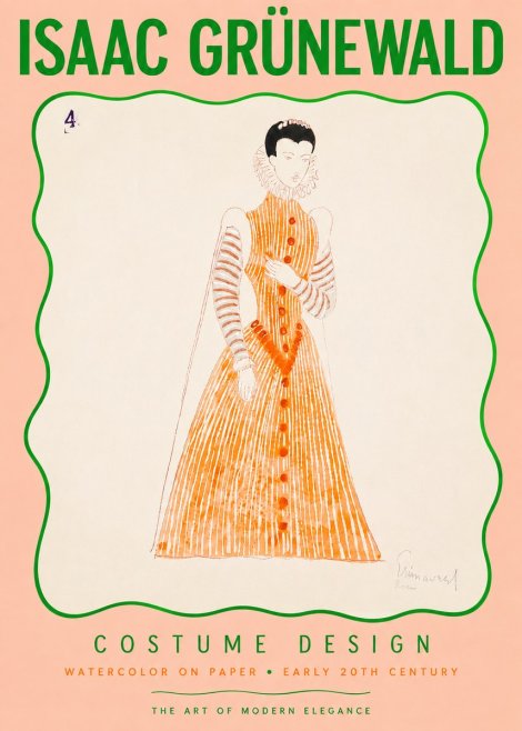 Isaac Grünewald Costume Design VII No3 - Juliste