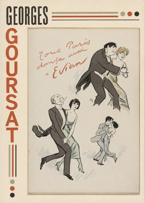 Georges Goursat Tout Paris Danse Aussi À Evian No5 - Juliste
