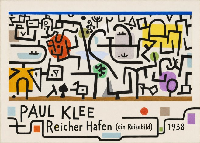 Paul Klee Reicher Hafen (Ein Reisebild) II No5 - Juliste