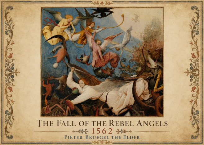 Pieter Bruegel The Fall of the Rebel Angels II No1 - Juliste
