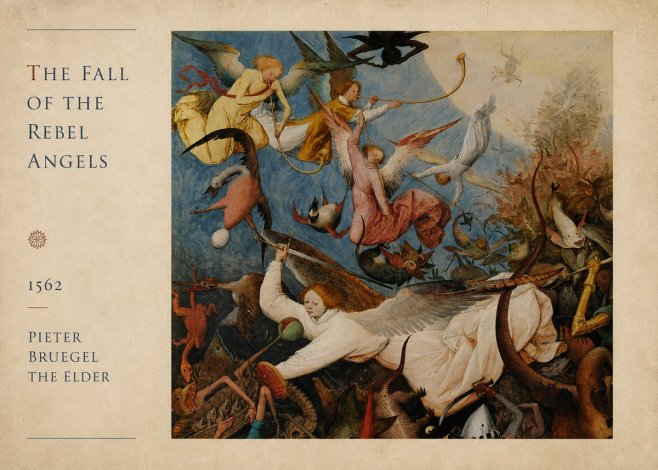 Pieter Bruegel The Fall of the Rebel Angels II No4 - Juliste