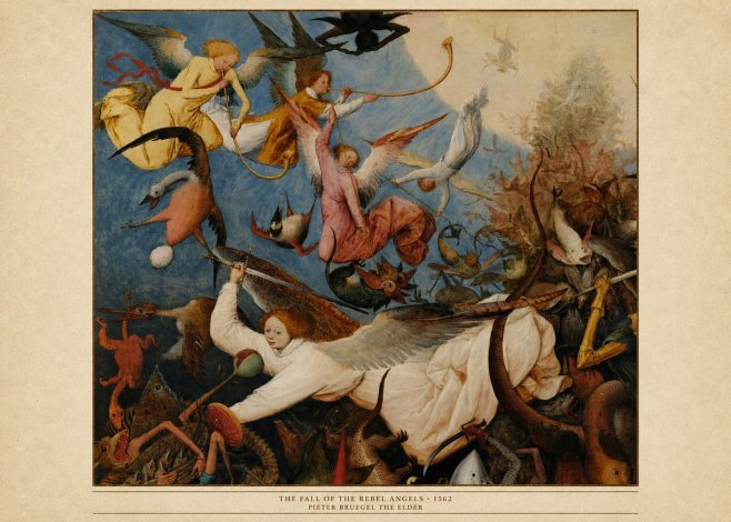 Pieter Bruegel The Fall of the Rebel Angels II No6 - Juliste