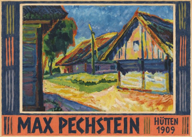Max Pechstein Hütten 1909 No5 - Juliste