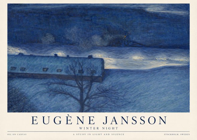 Eugène Jansson The Blue Night No6 - Juliste