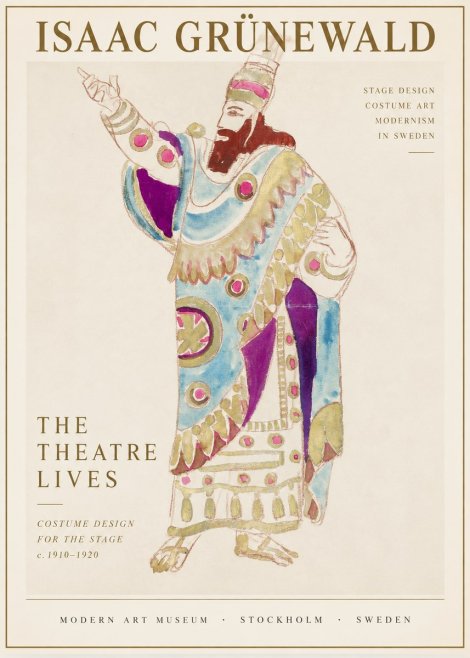 Isaac Grünewald The Theatre Lives No1 - Juliste