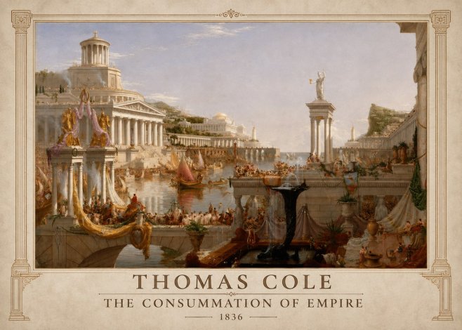 Thomas Cole The Consummation of Empire No1 - Juliste