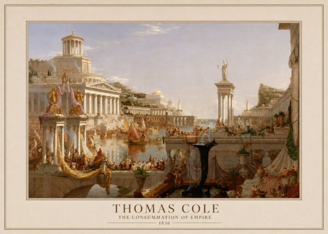 Thomas Cole The Consummation of Empire No4 - Juliste