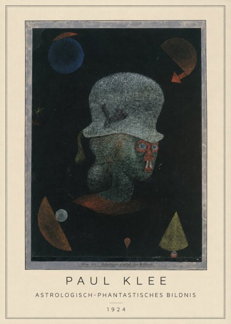 Paul Klee Astrologisch-phantastisches Bildnis No2 - Juliste