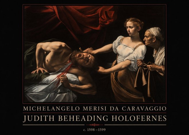 Michelangelo Merisi da Caravaggio Judith Beheading Holofernes II No4 - Juliste