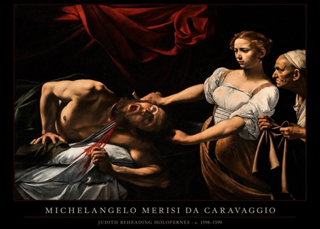 Michelangelo Merisi da Caravaggio Judith Beheading Holofernes II No6 - Juliste