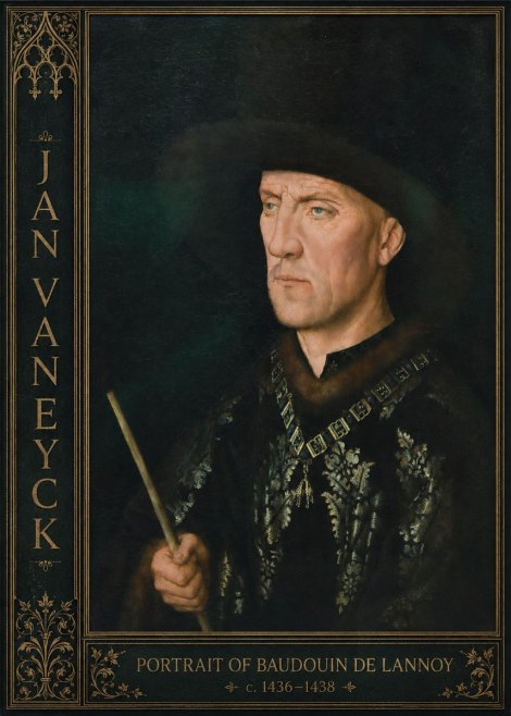 Jan van Eyck Portrait of Baudouin De Lannoy No2 - Juliste