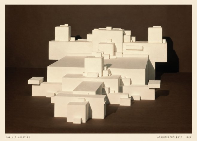 Kazimir Malevich Architecton Beta No5 - Juliste