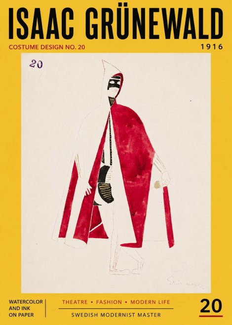 Isaac Grünewald Costume Design No. 20 No5 - Juliste