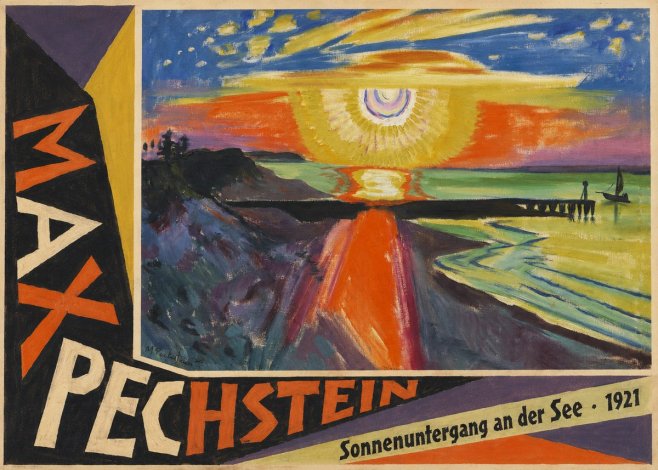 Max Pechstein Sonnenuntergang an Der See No4 - Juliste
