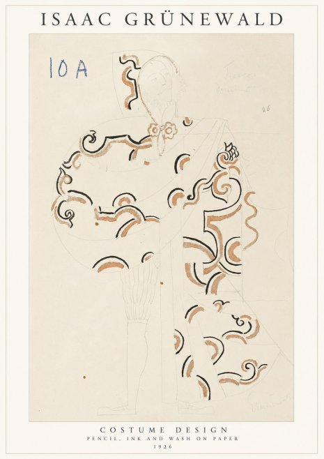 Isaac Grünewald Costume Design VIII No1 - Juliste