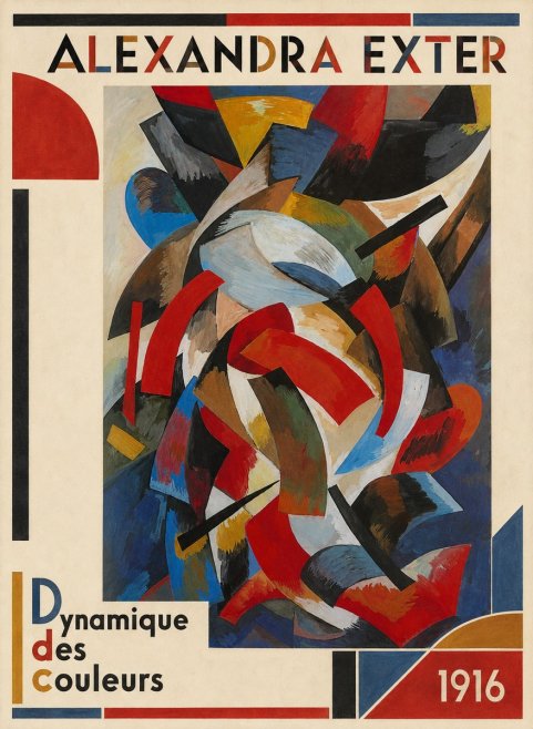 Alexandra Exter Dynamique Des Couleurs 1916 No3 - Juliste