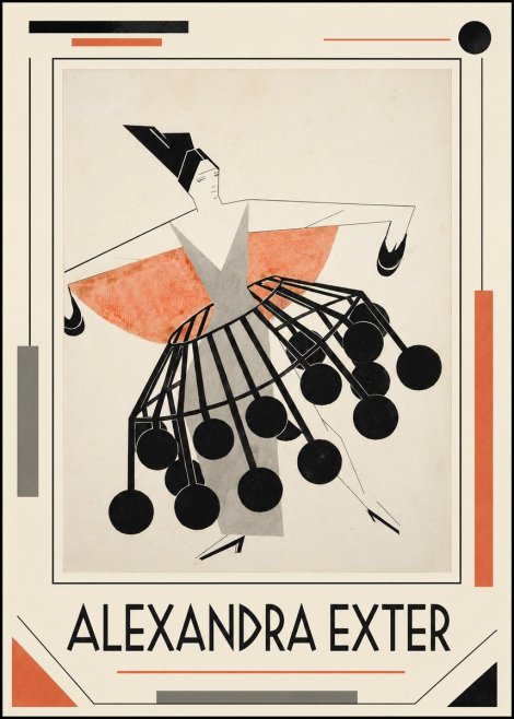 Alexandra Exter Avant-garde Costume Design No1 - Juliste