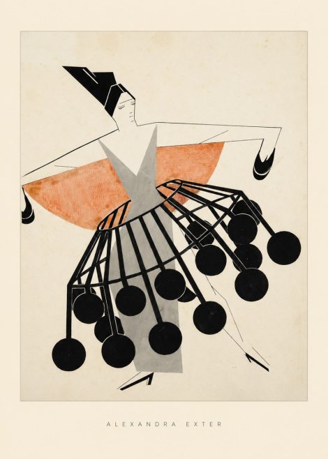 Alexandra Exter Avant-garde Costume Design No6 - Juliste