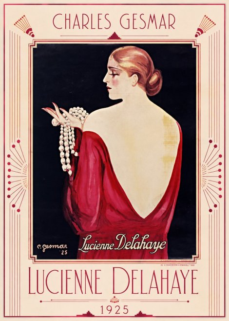 Charles Gesmar Lucienne Delahaye No1 - Juliste