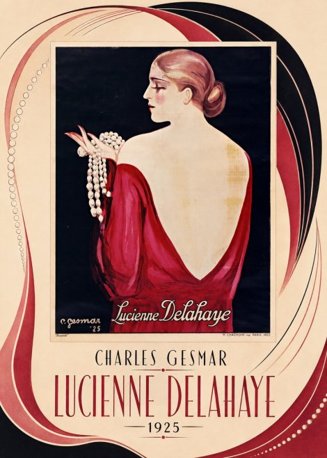 Charles Gesmar Lucienne Delahaye No3 - Juliste